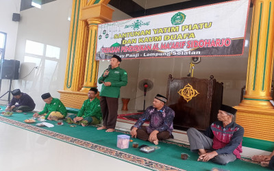 PCNU Manokwari Bersama YP Al-Maarif Sidoharjo Way Panji Gelar Kegiatan Santunan Anak Yatim